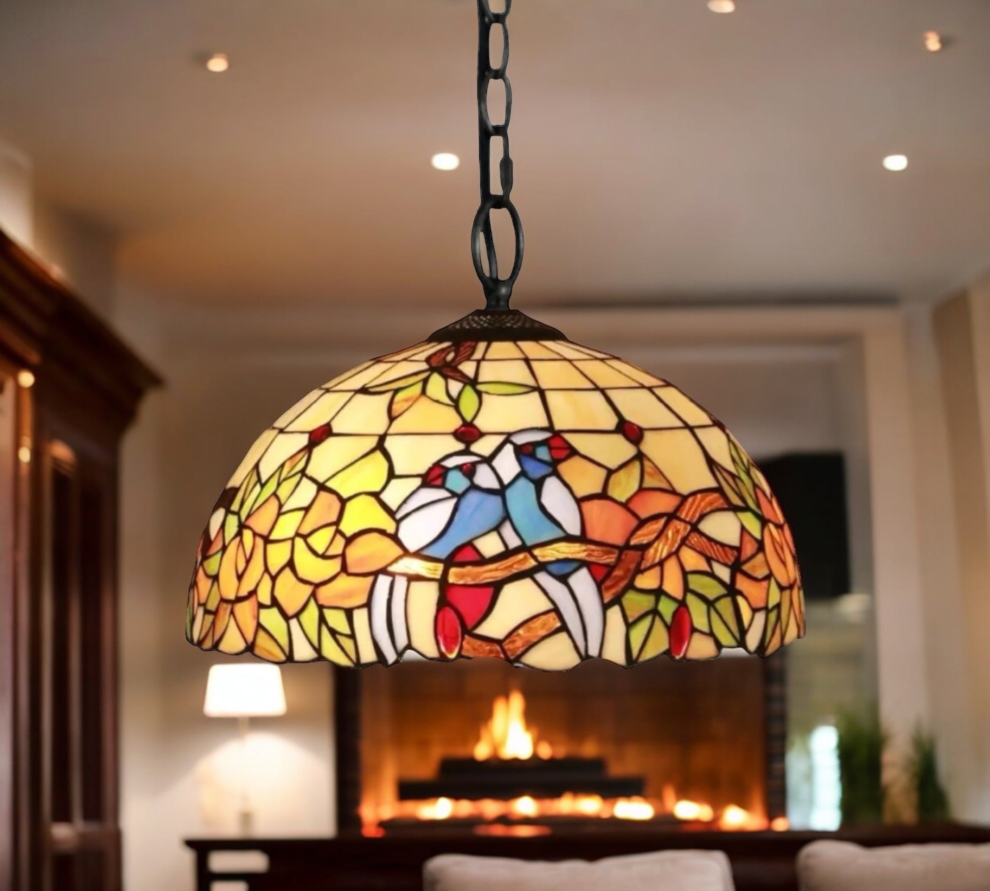 CDH 16" Tiffany Pendant Lamp 40cm shade (16056C)