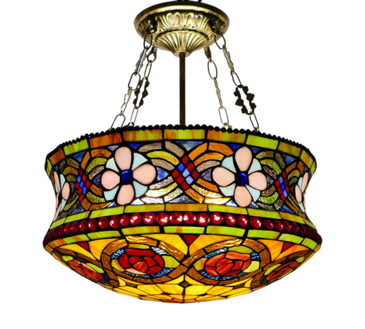 CDH 18" XLARGE Tiffany Pendant Lamp 46cm shade (19007C)