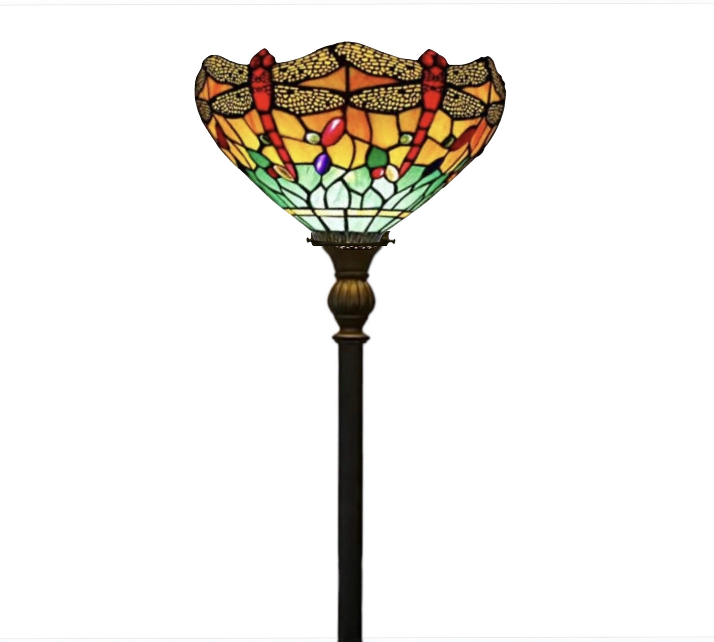 CDH Tiffany Torchiere Floor Lamp (12060H) 12" 30CM Shade
