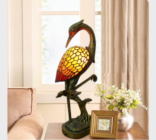 CDH Tiffany Orange Crane 22x55cm (15073)