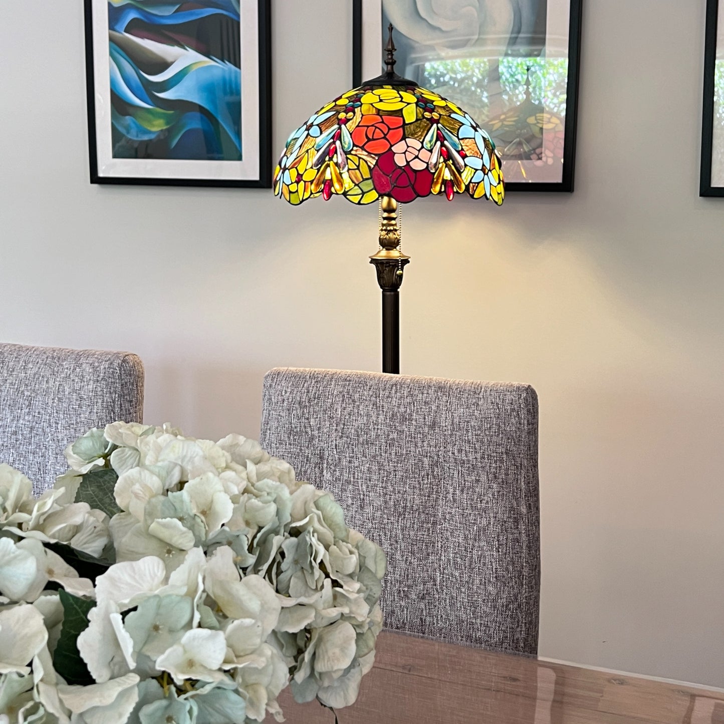 CDH Tiffany Floor Lamp (16114) 16" 40CM Shade