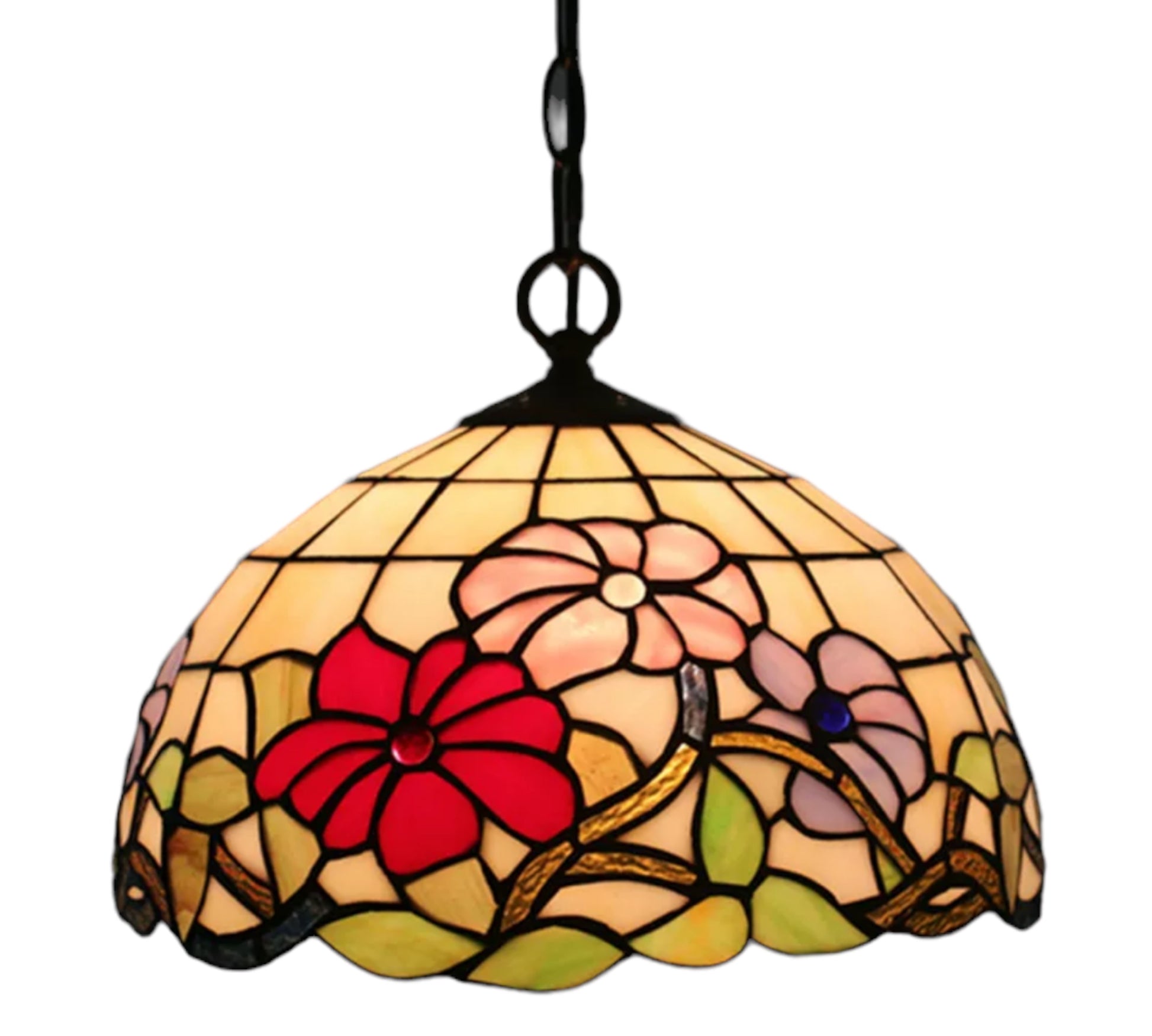 CDH 12" Tiffany Pendant Lamp 30cm shade (11002C)