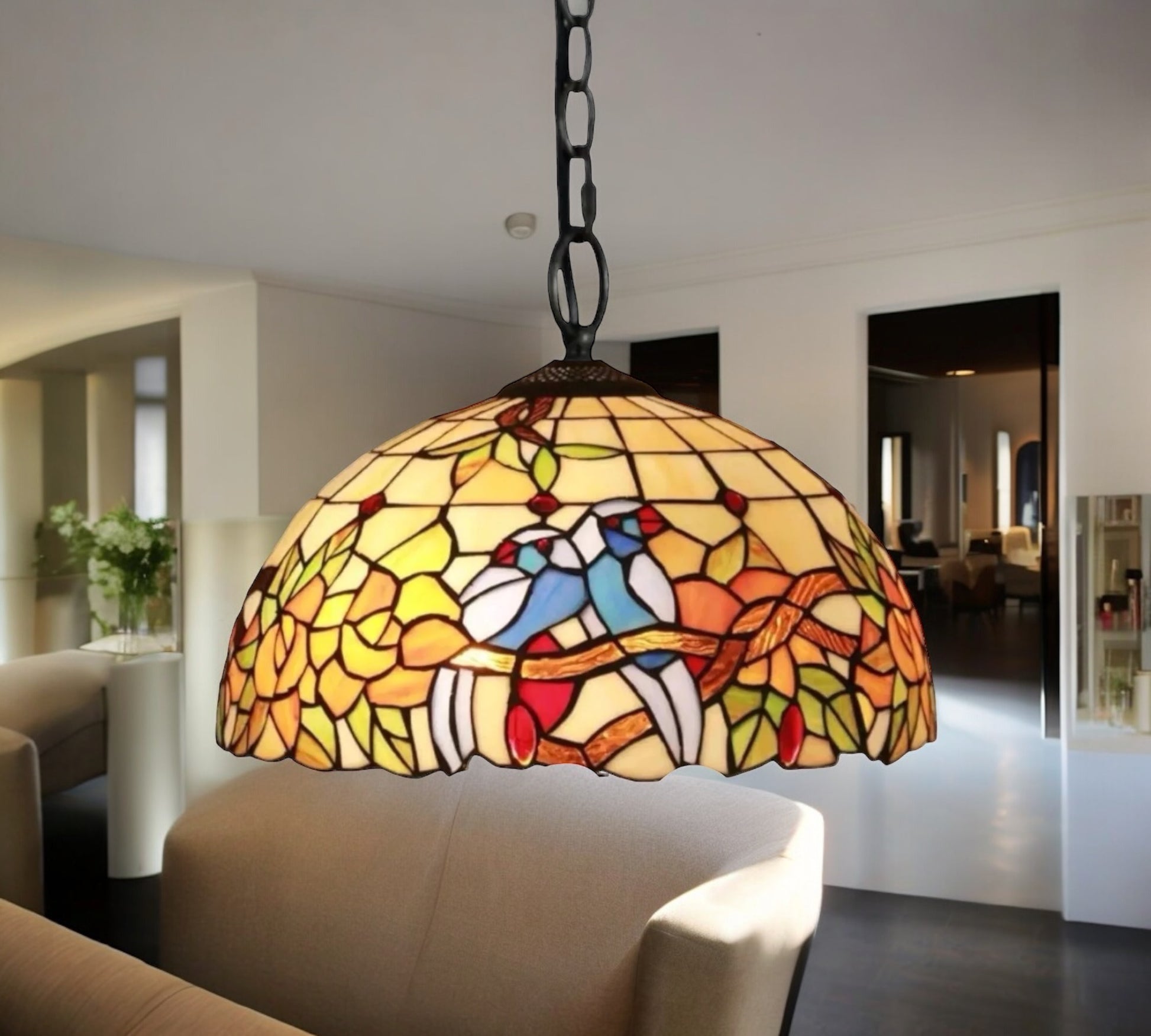 CDH 16" Tiffany Pendant Lamp 40cm shade (16056C)