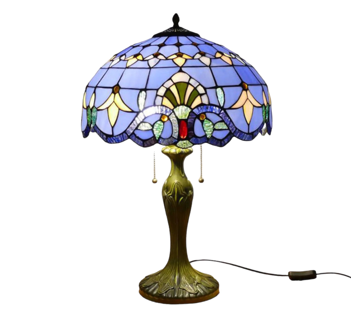 CDH 16" Tiffany Table Lamp 40cm Shade (15008)