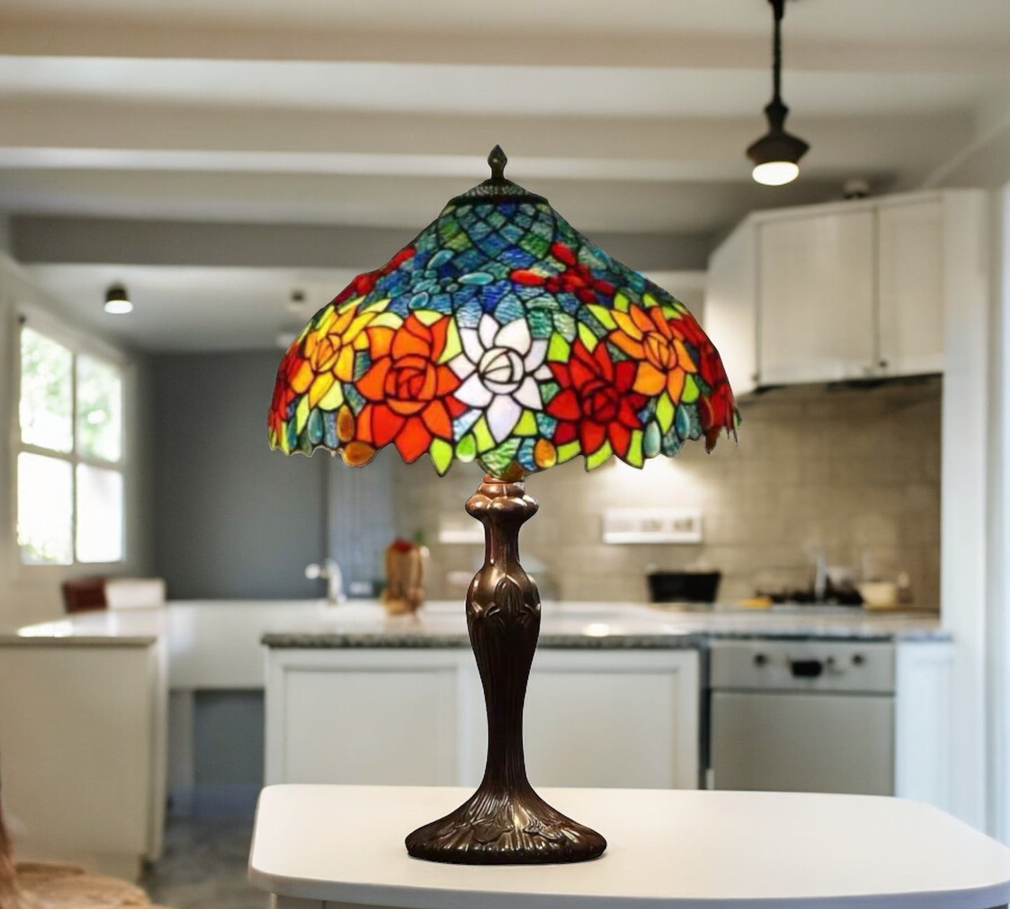 CDH 16" Tiffany Table Lamp 40cm Shade (15024)
