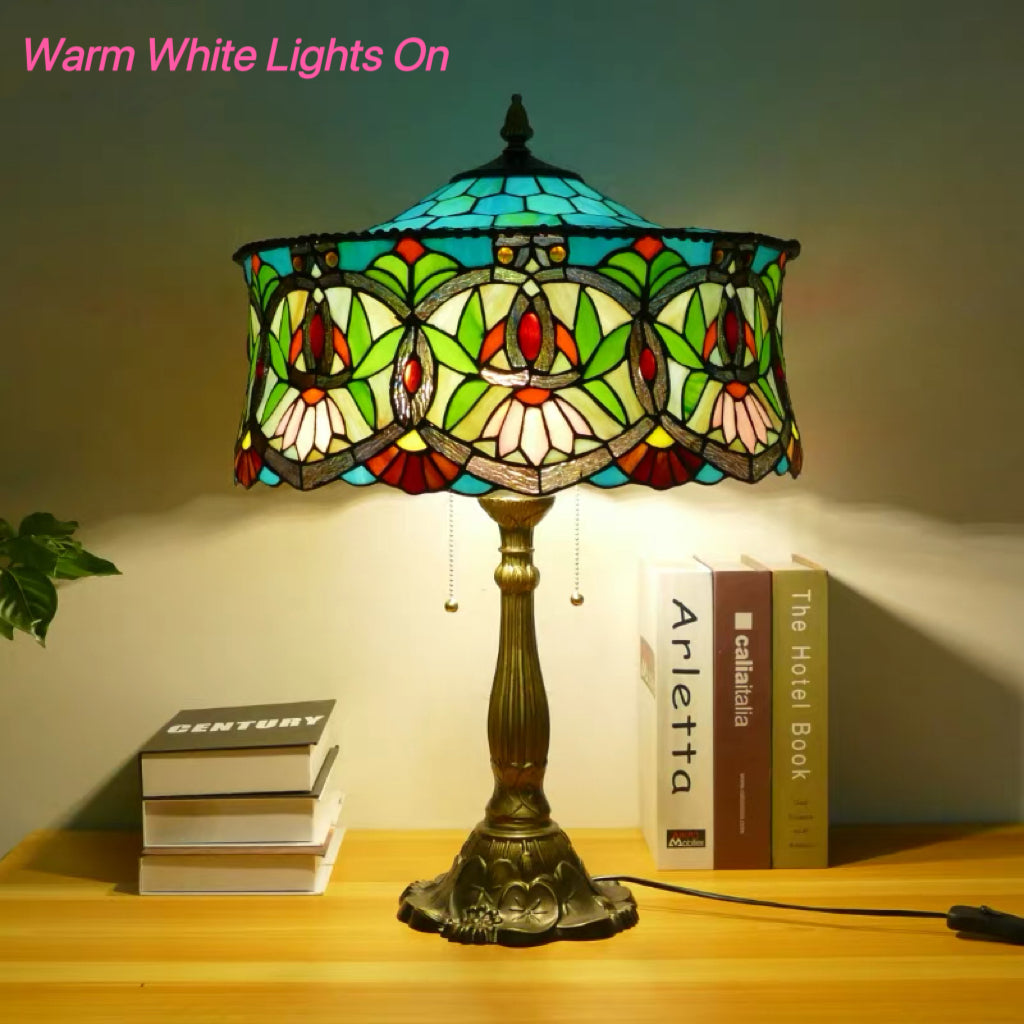 CDH 18" XLARGE Tiffany Table Lamp 46cm Shade (19001T)