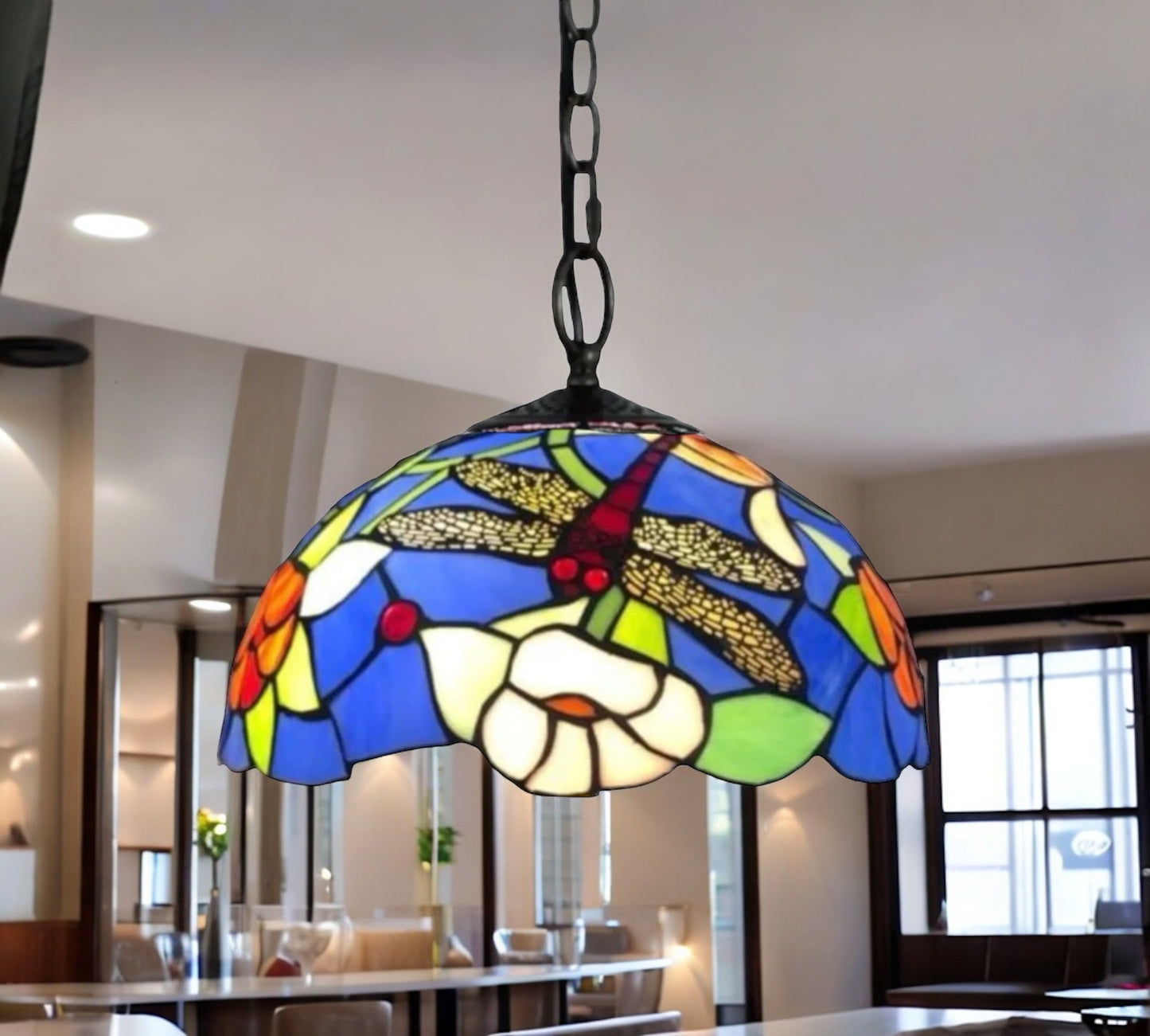 CDH 16" Tiffany Pendant Lamp 40cm shade (16029C)