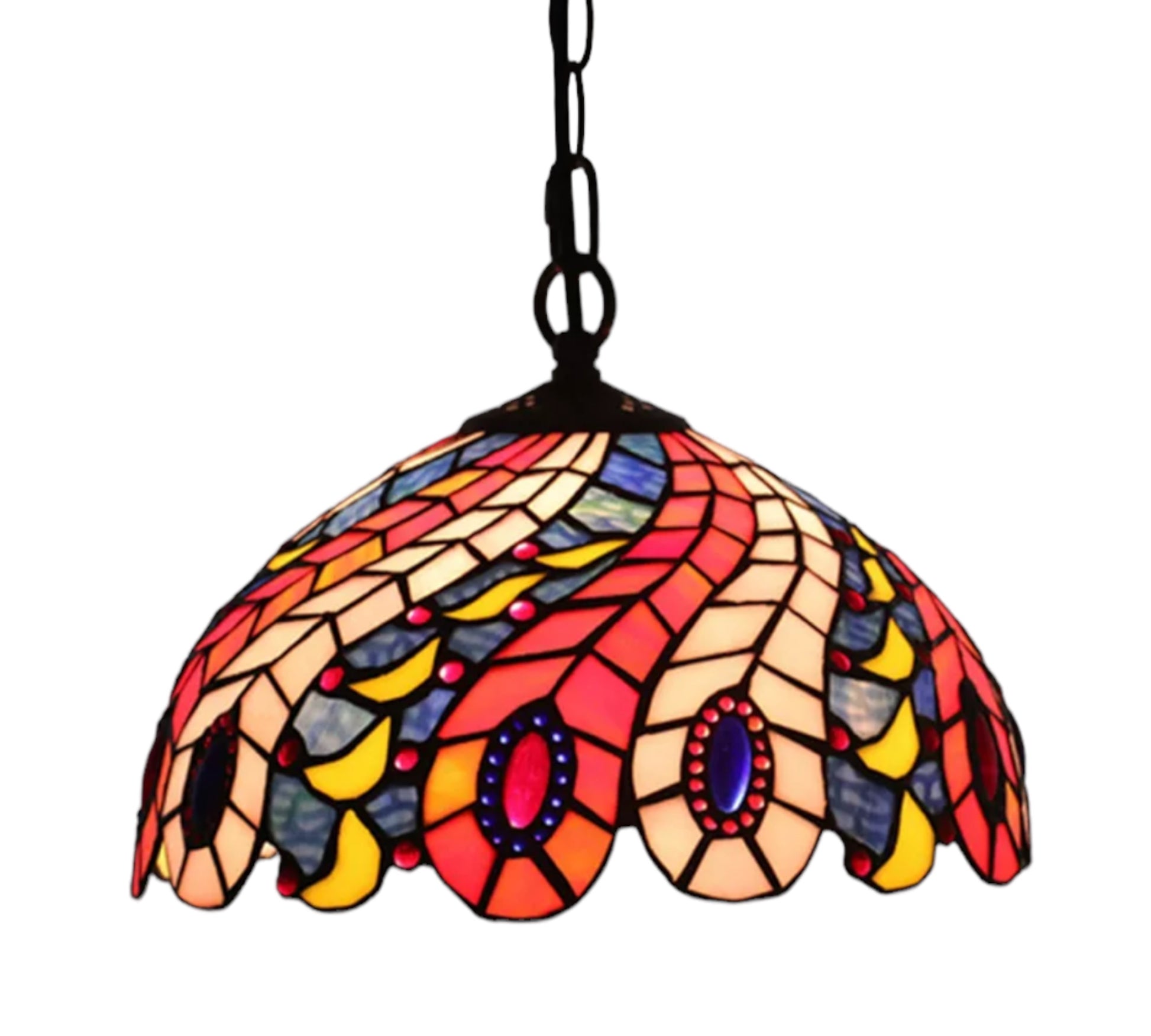 CDH 12" Tiffany Pendant Lamp 30cm shade (12705C)