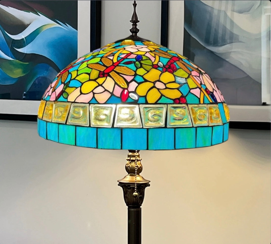 CDH Tiffany Floor Lamp 18" XLARGE 46CM shade (19004)