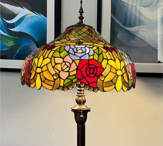 CDH Tiffany Floor Lamp 18" XLARGE 46CM shade (19006)