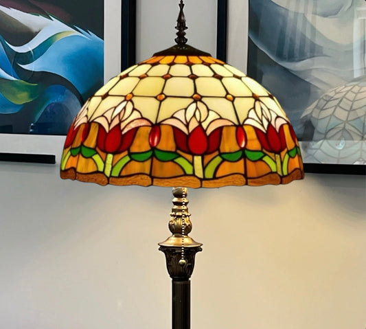 CDH Tiffany Floor Lamp (15017F) 16" 40CM Shade