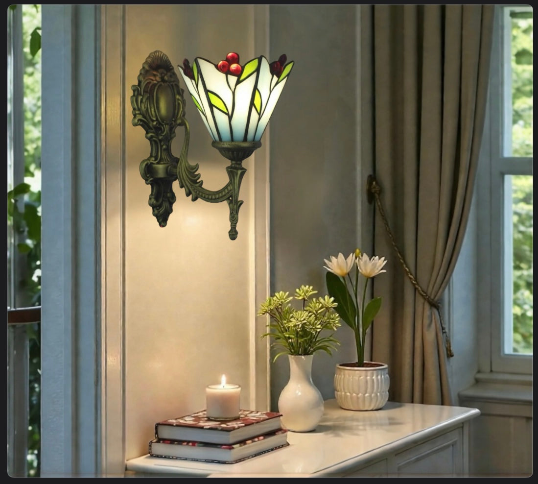 CDH Tiffany Wall Lights with 16cm Shade (26013W)