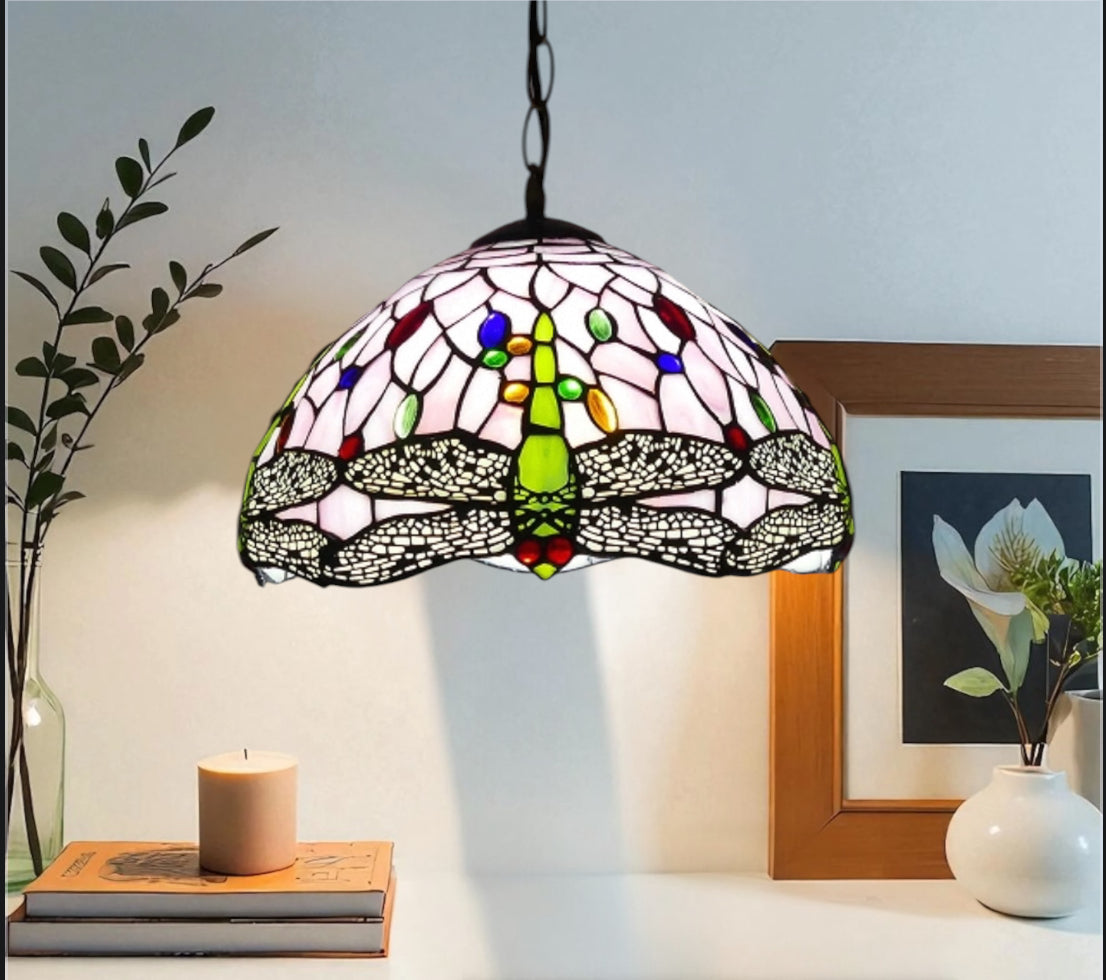 CDH 12" Tiffany Pendant Lamp 30cm shade (12062FC)