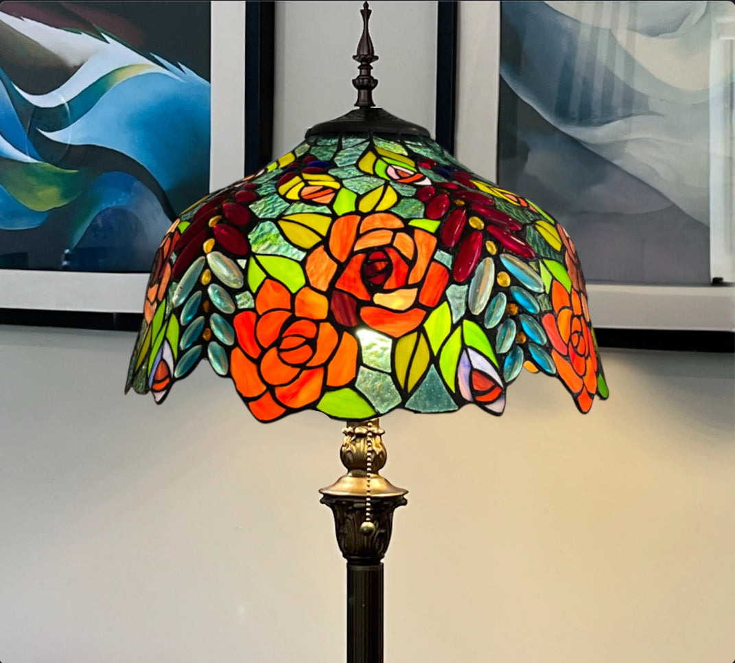 CDH Tiffany Floor Lamp (16112) 16" 40CM Shade