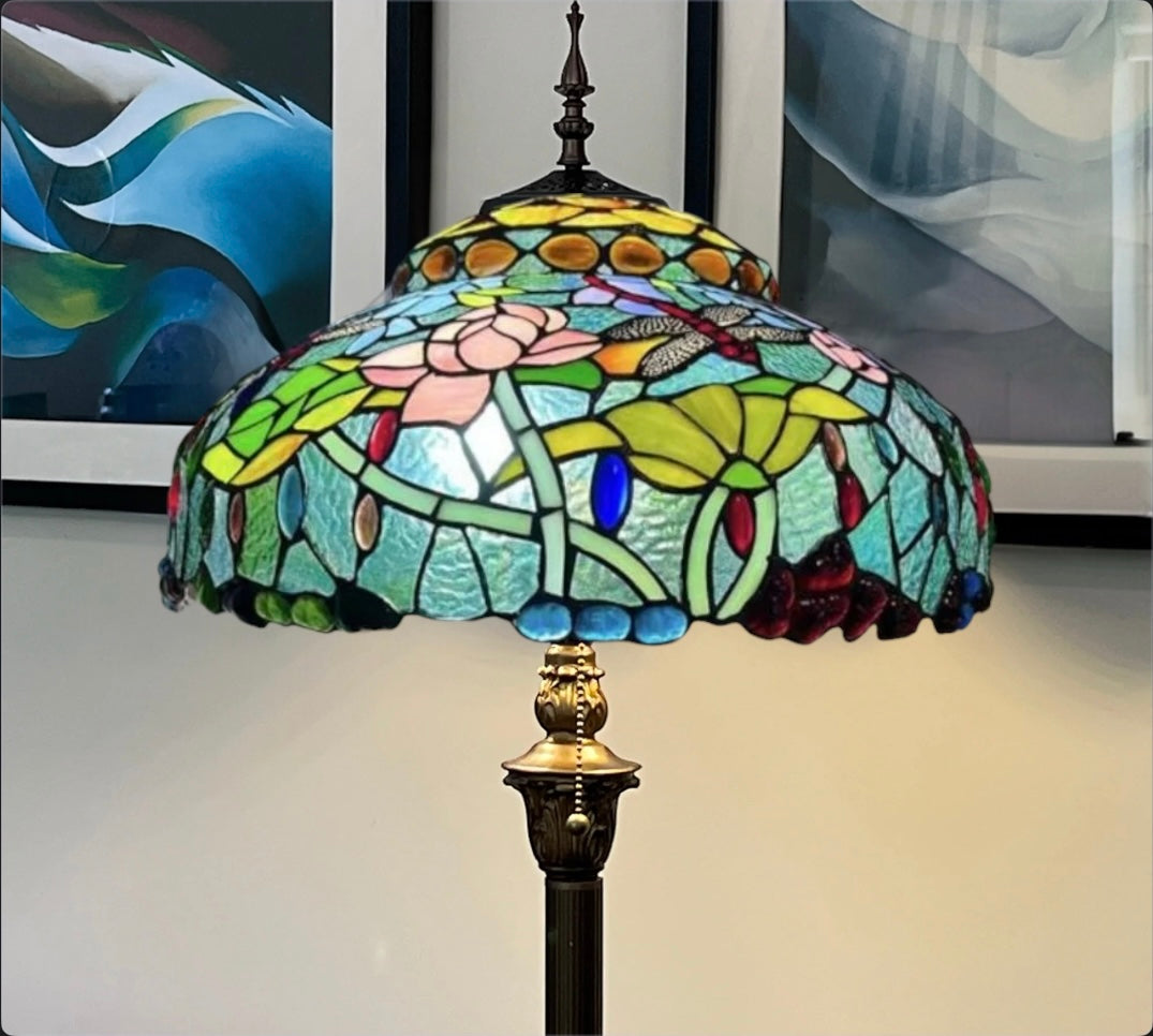 CDH Tiffany Floor Lamp 18" XLARGE 46CM shade (19003)
