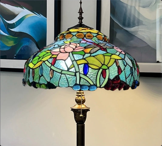 CDH Tiffany Floor Lamp 18" XLARGE 46CM shade (19003)