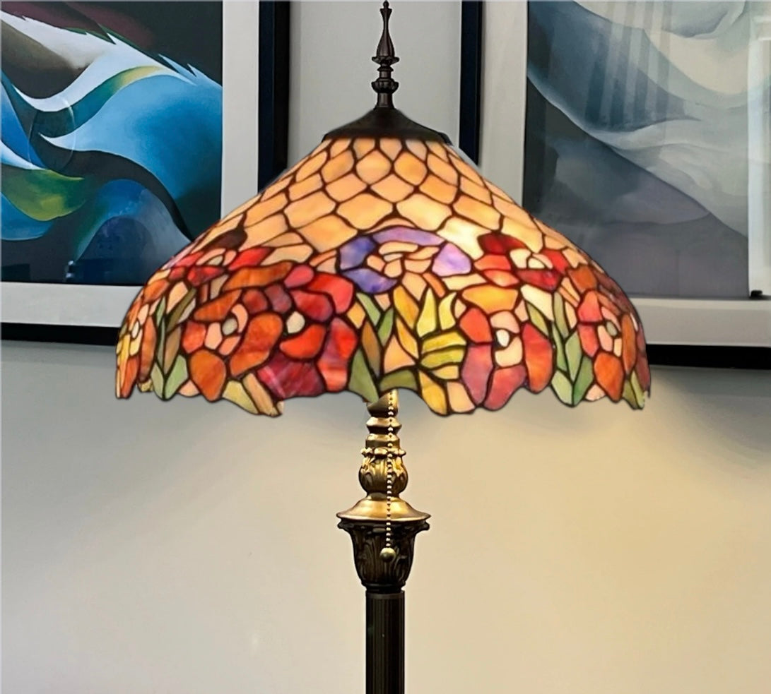 CDH Tiffany Floor Lamp (16015) 16" 40CM Shade
