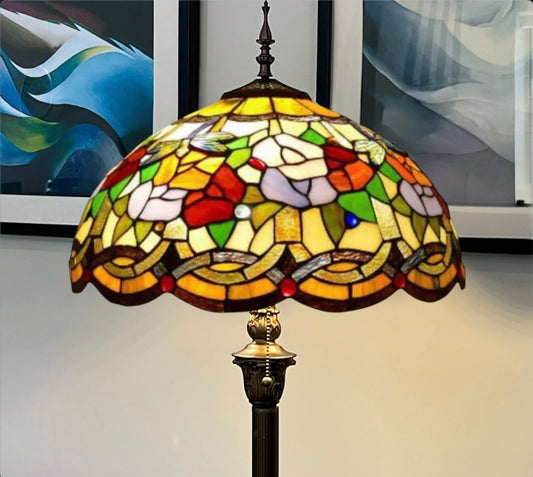CDH Tiffany Floor Lamp (15002F) 16" 40CM Shade