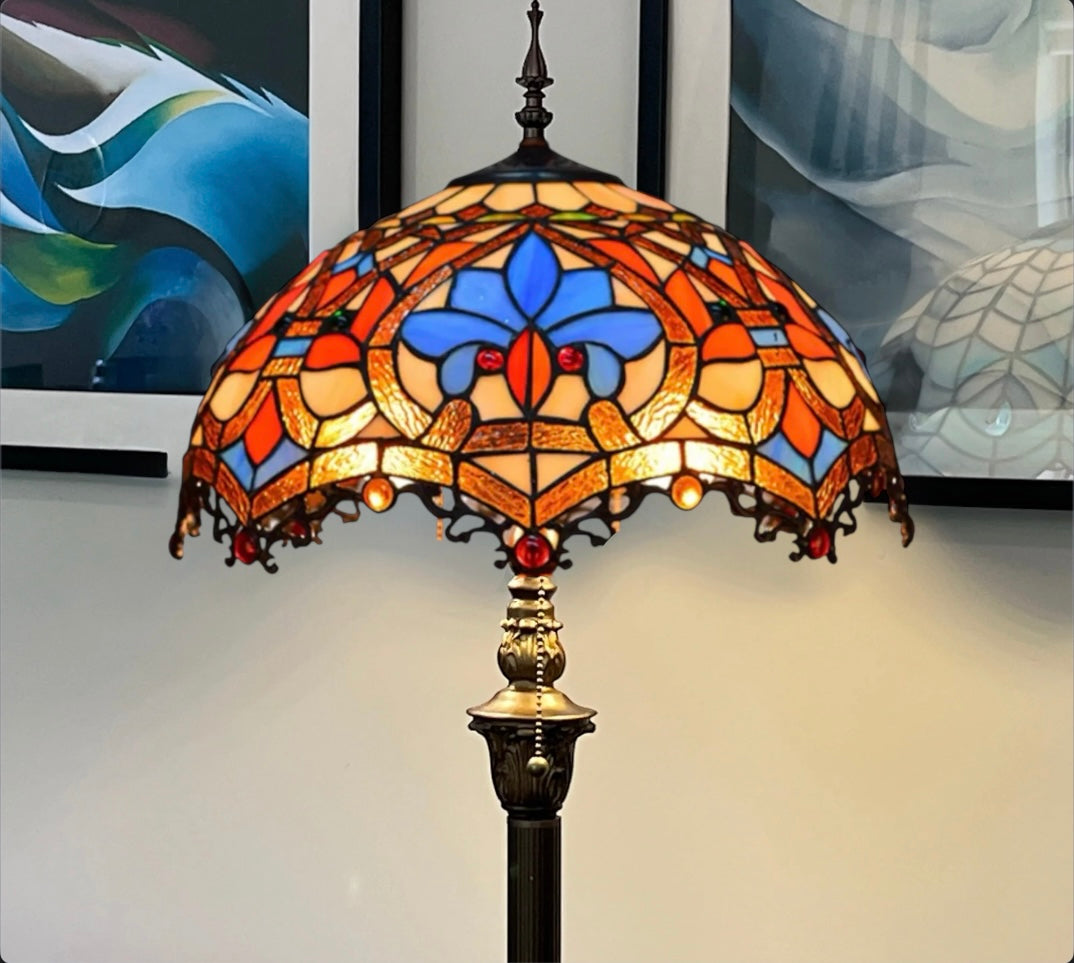 CDH Tiffany Floor Lamp (18006) 16" 40CM Shade
