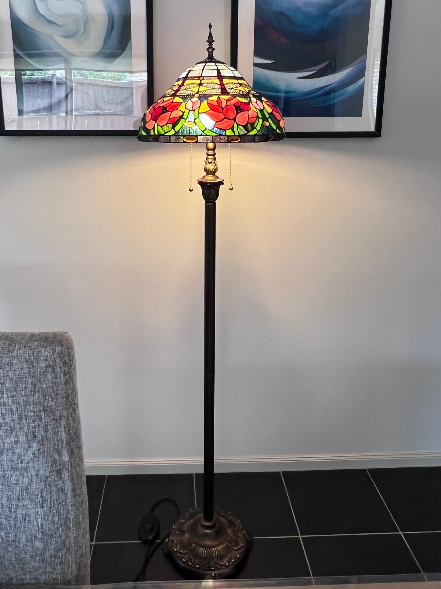 CDH Tiffany Floor Lamp (16006F) 16" 40CM Shade