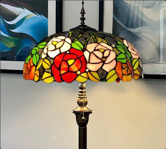 CDH Tiffany Floor Lamp (16078) 16" 40CM Shade