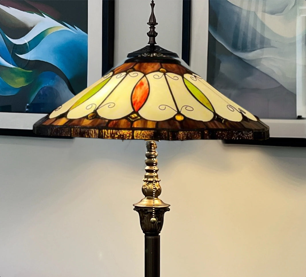 CDH Tiffany Floor Lamp (14002) 16" 40CM Shade