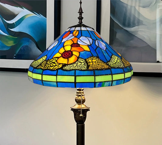 CDH Tiffany Floor Lamp (13003) 16" 40CM Shade