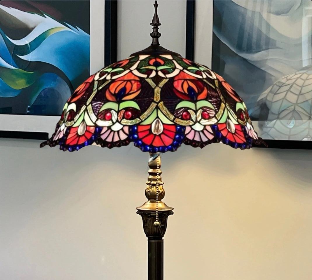 CDH Tiffany Floor Lamp (16086) 16" 40CM Shade