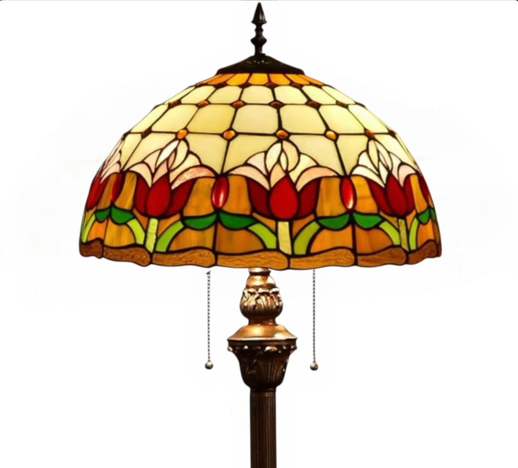 CDH Tiffany Floor Lamp (15017F) 16" 40CM Shade