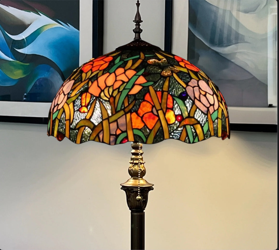 CDH Tiffany Floor Lamp (16073) 16" 40CM Shade