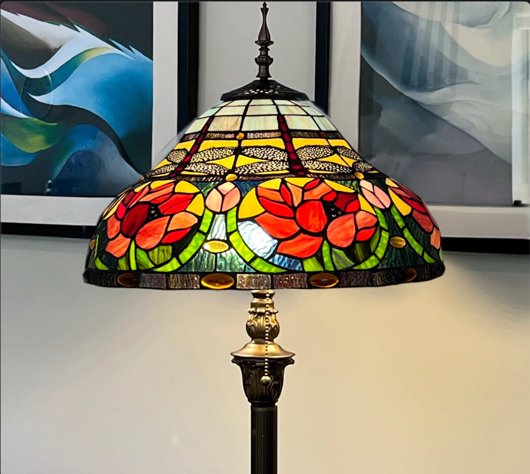 CDH Tiffany Floor Lamp (16006F) 16" 40CM Shade