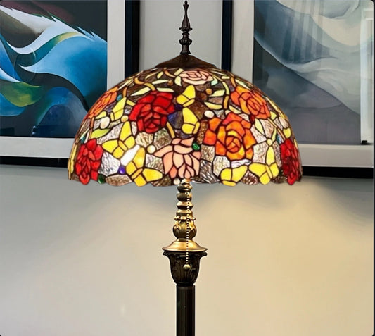 CDH Tiffany Floor Lamp (16074) 16" 40CM Shade