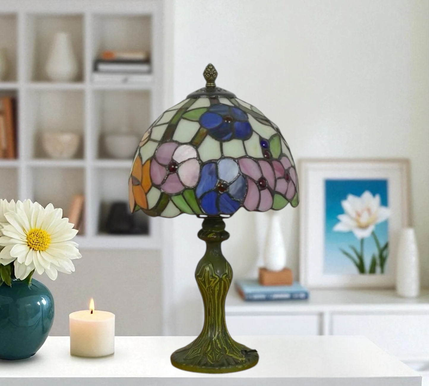 CDH 10" Tiffany Table Lamp with 20cm Shade (11002S)