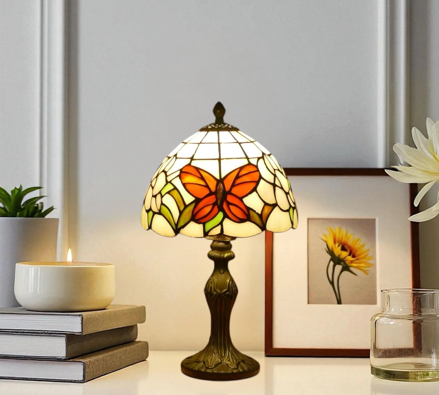 CDH 10" Tiffany Table Lamp with 20cm Shade (12051S)