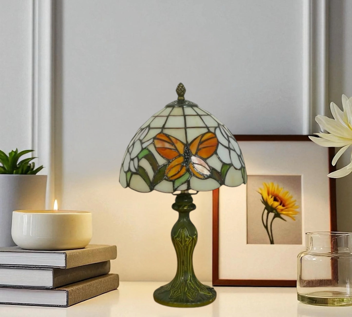 CDH 10" Tiffany Table Lamp with 20cm Shade (12051S)
