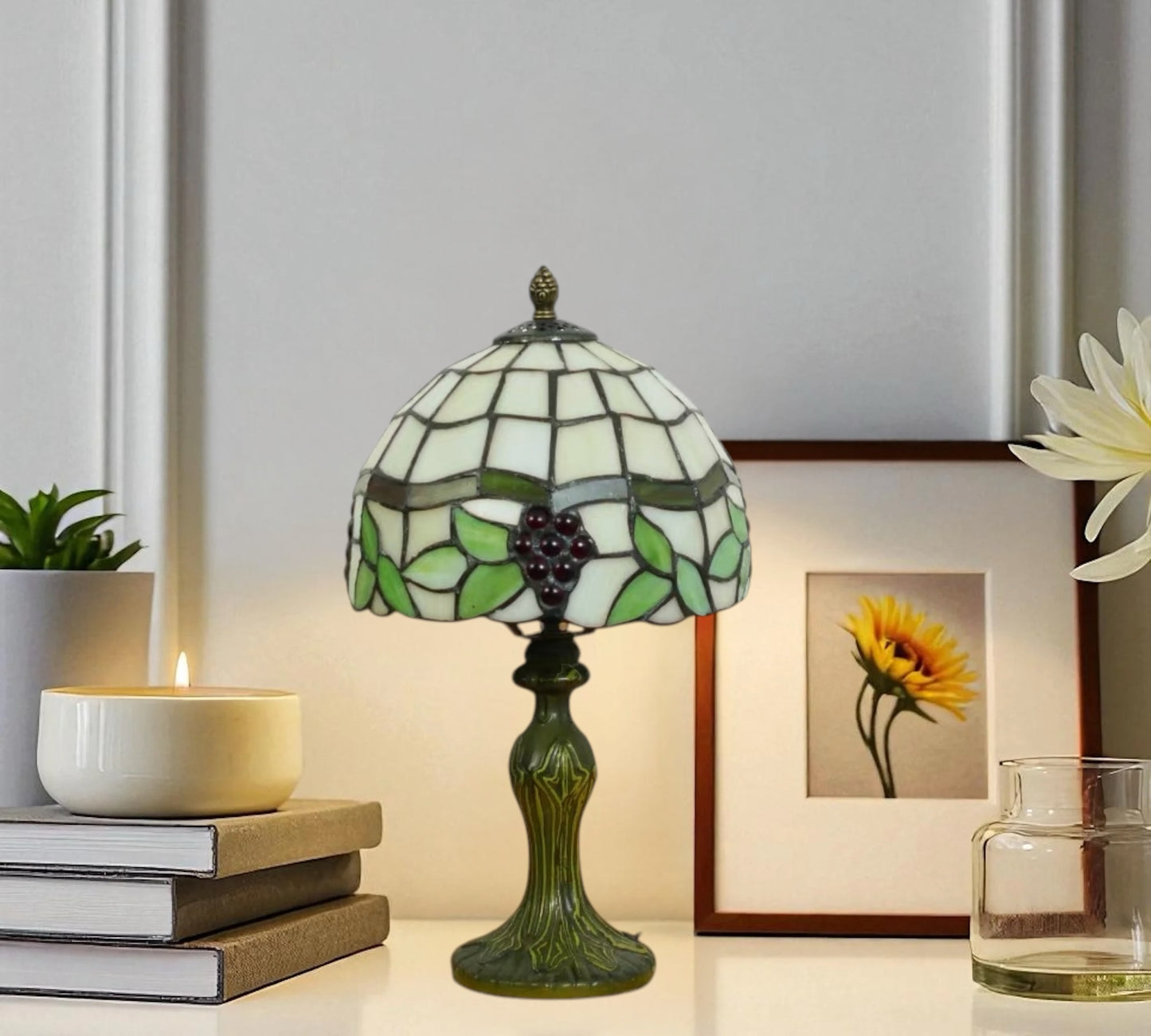 CDH 10" Tiffany Table Lamp with 20cm Shade (12022S)