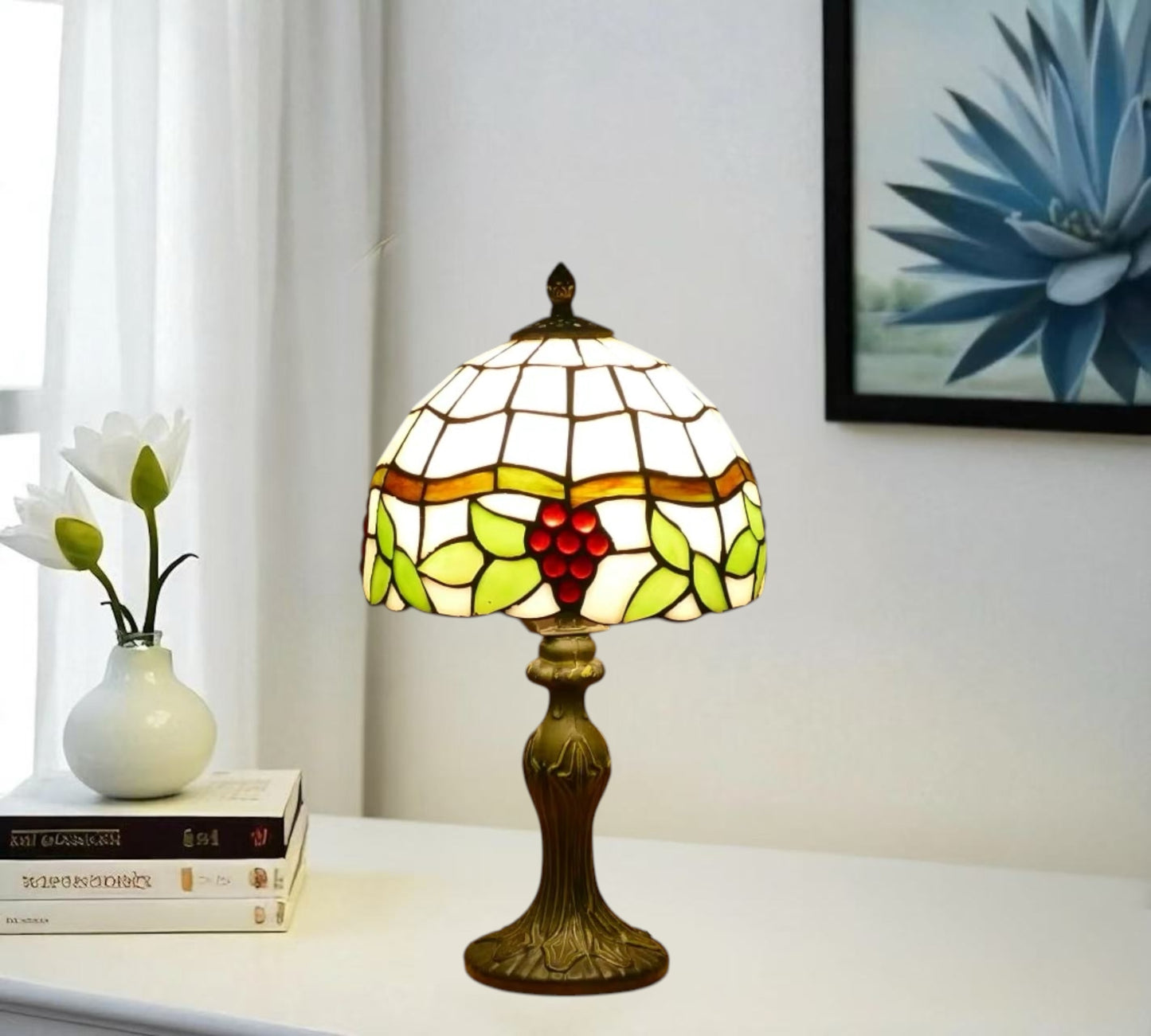 CDH 10" Tiffany Table Lamp with 20cm Shade (12022S)