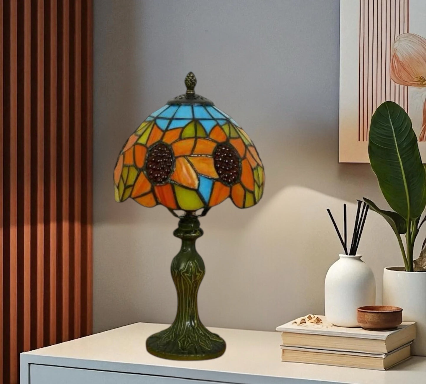 CDH 10" Tiffany Table Lamp with 20cm Shade (12702S)