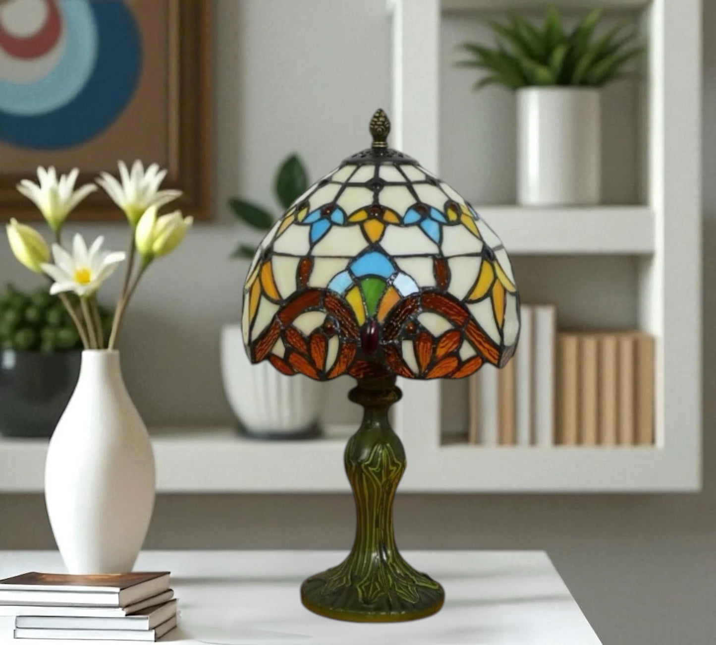 CDH 10" Tiffany Table Lamp with 20cm Shade (12025S)