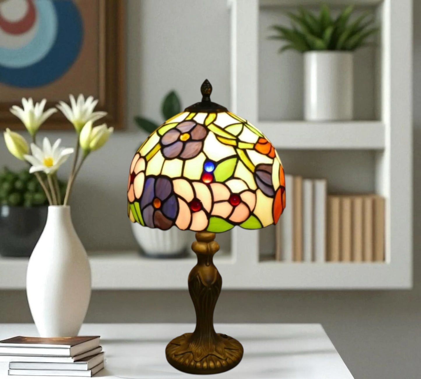 CDH 10" Tiffany Table Lamp with 20cm Shade (11002S)
