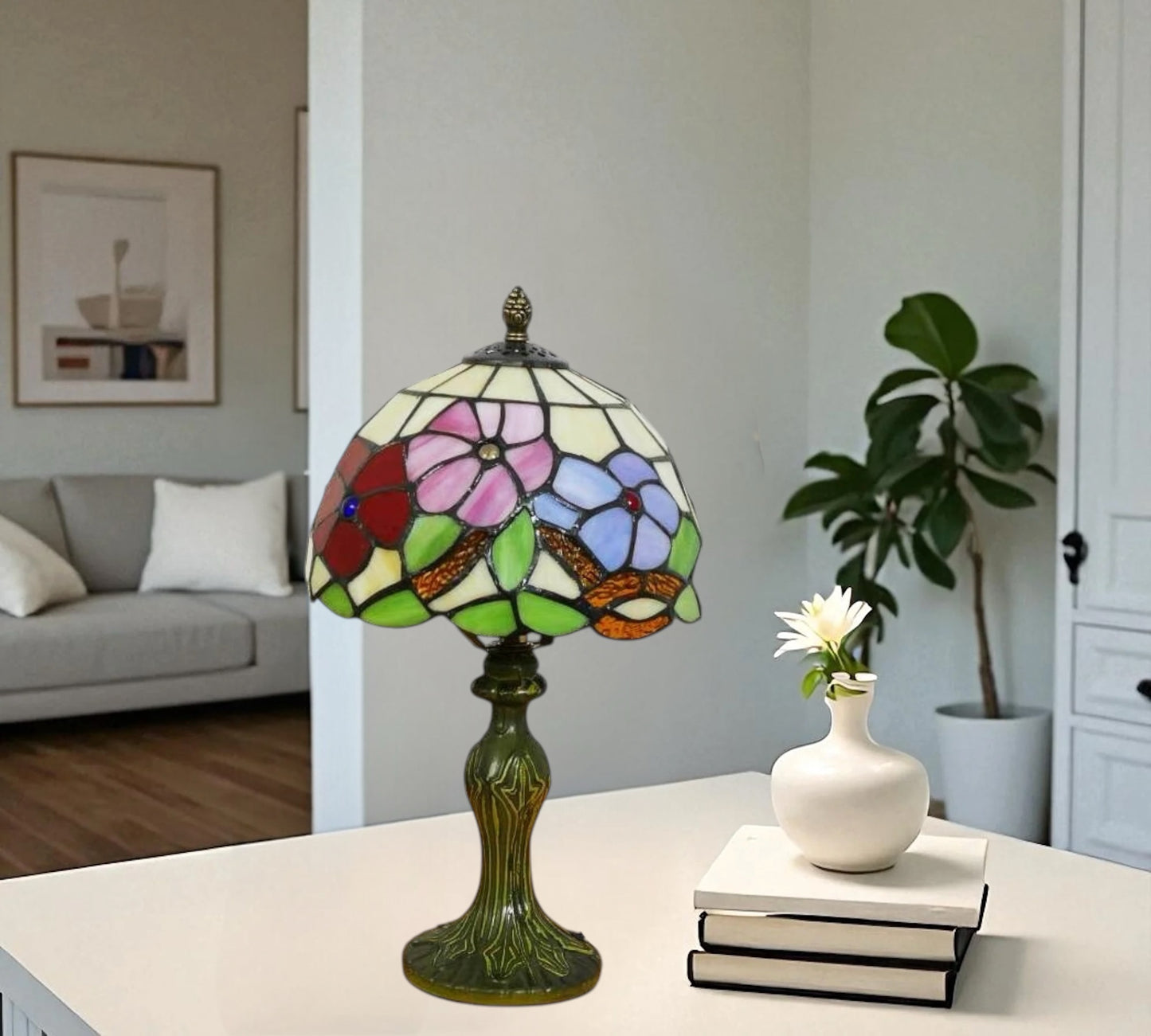 CDH 10" Tiffany Table Lamp with 20cm Shade (11002SY)