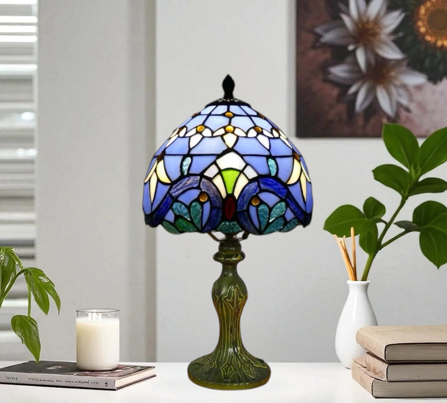 CDH 10" Tiffany Table Lamp with 20cm Shade (15008S)