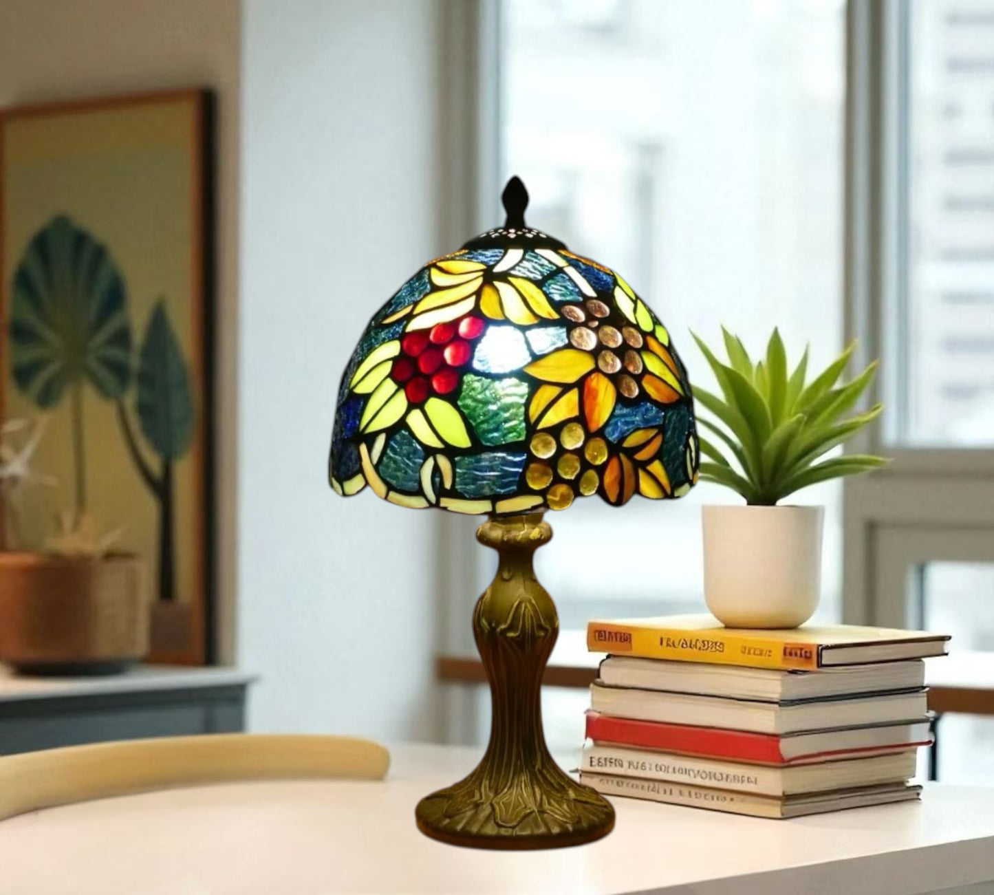 CDH 10" Tiffany Table Lamp with 20cm Shade (12099S)