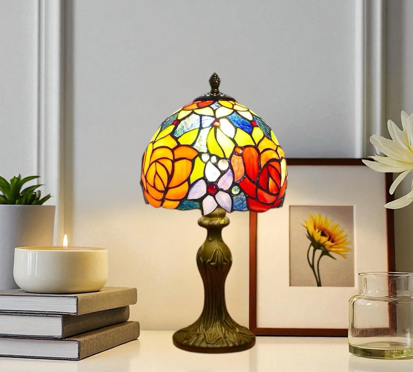 CDH 10" Tiffany Table Lamp with 20cm Shade (100163)