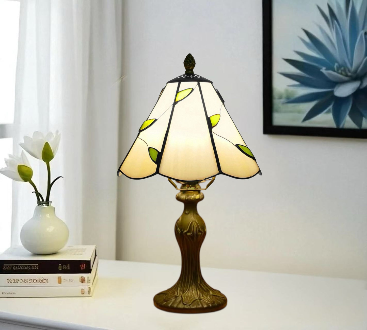 CDH 10" Tiffany Table Lamp with 20cm Shade (12066WB)