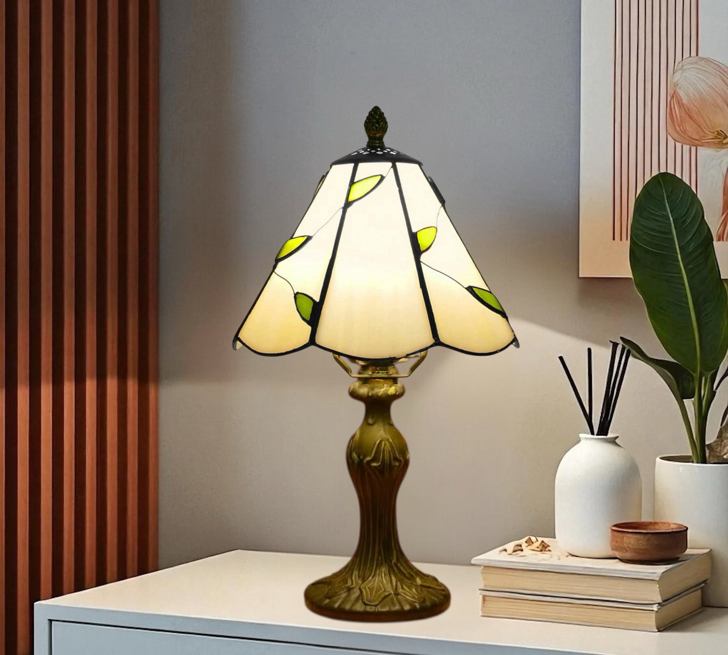 CDH 10" Tiffany Table Lamp with 20cm Shade (12066WB)