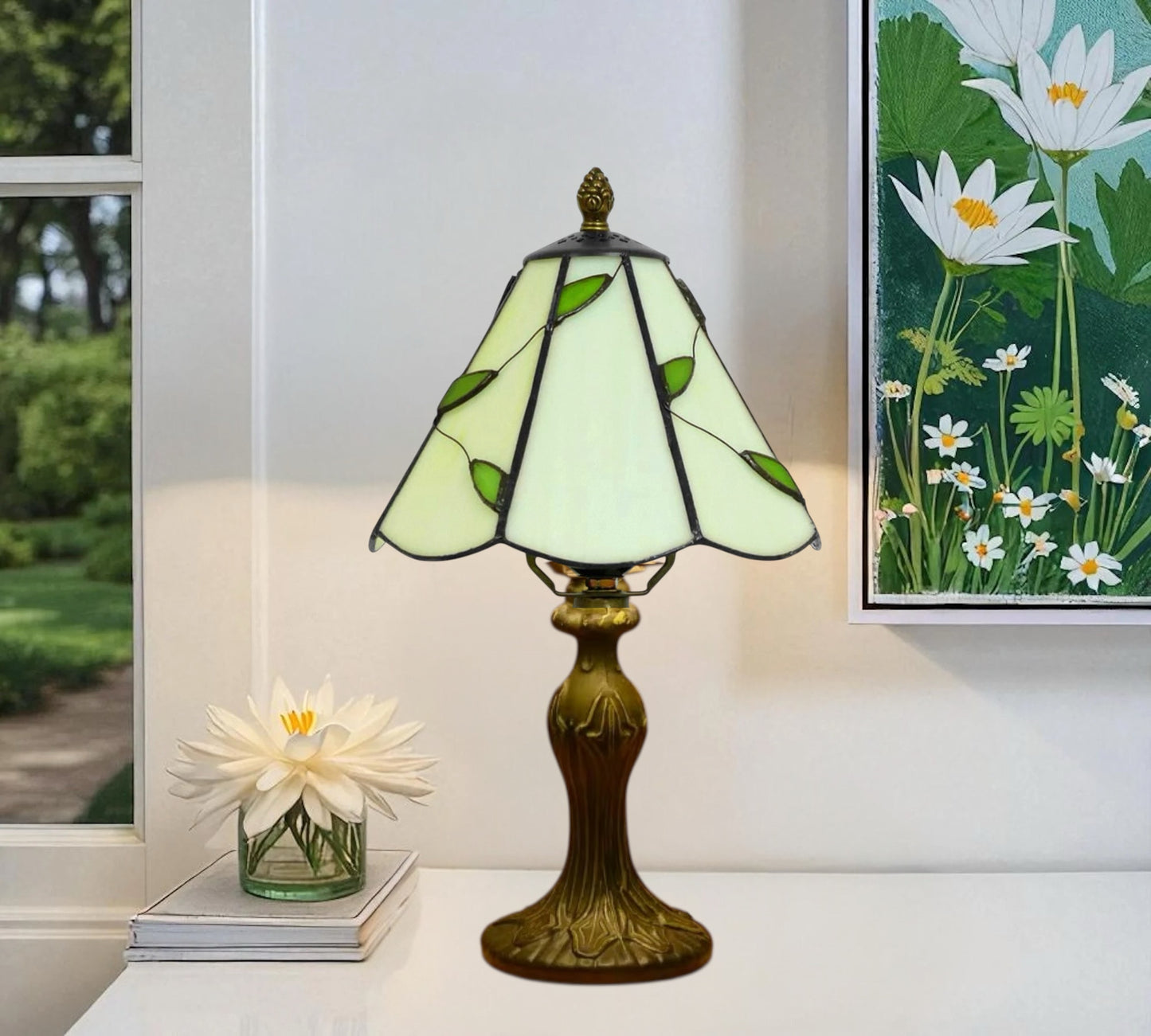 CDH 10" Tiffany Table Lamp with 20cm Shade (12066WB)