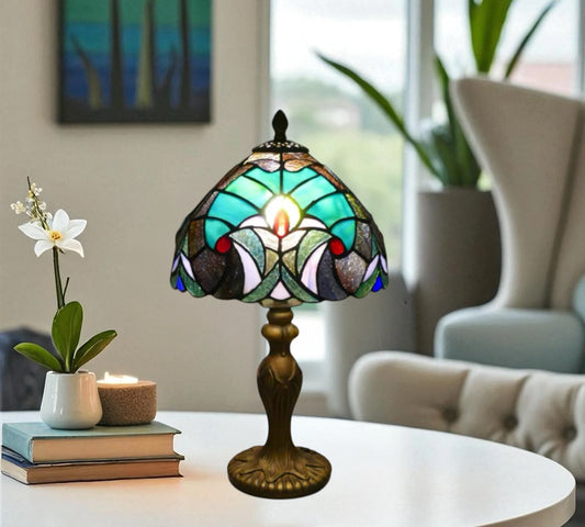 CDH 10" Tiffany Table Lamp with 20cm Shade (12103S)