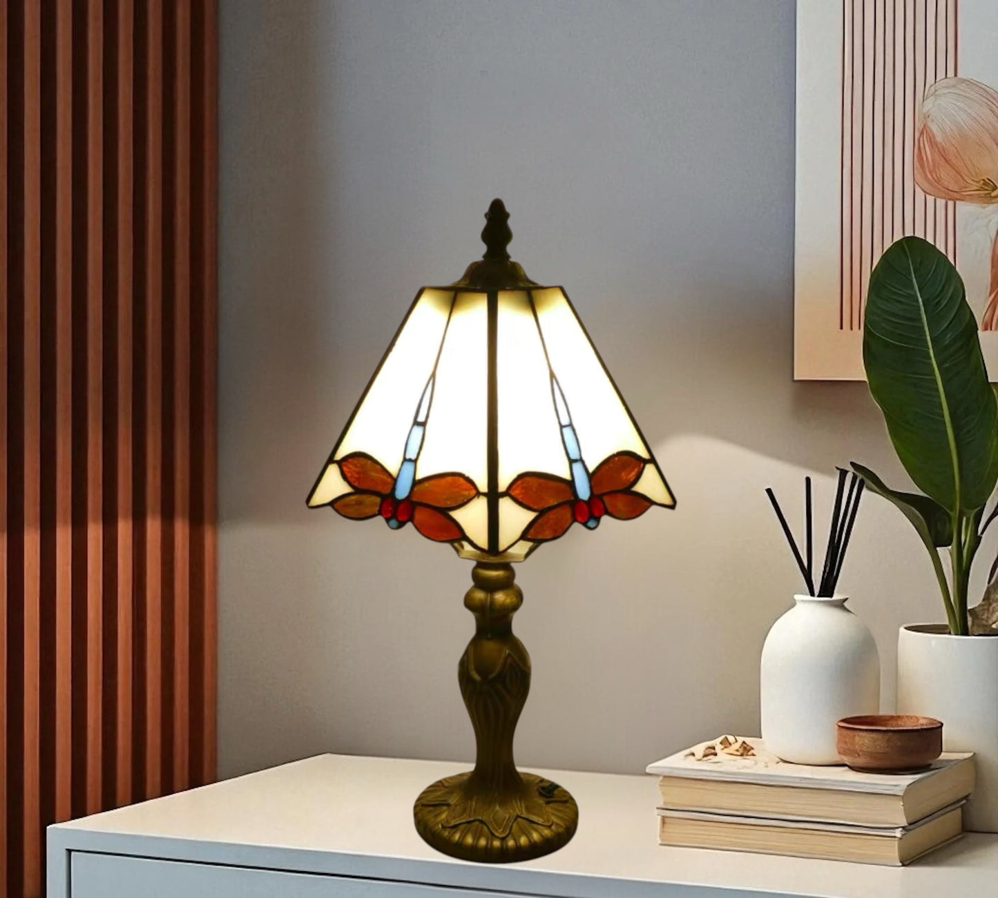 CDH 10" Tiffany Table Lamp with 20cm Shade (26014S)