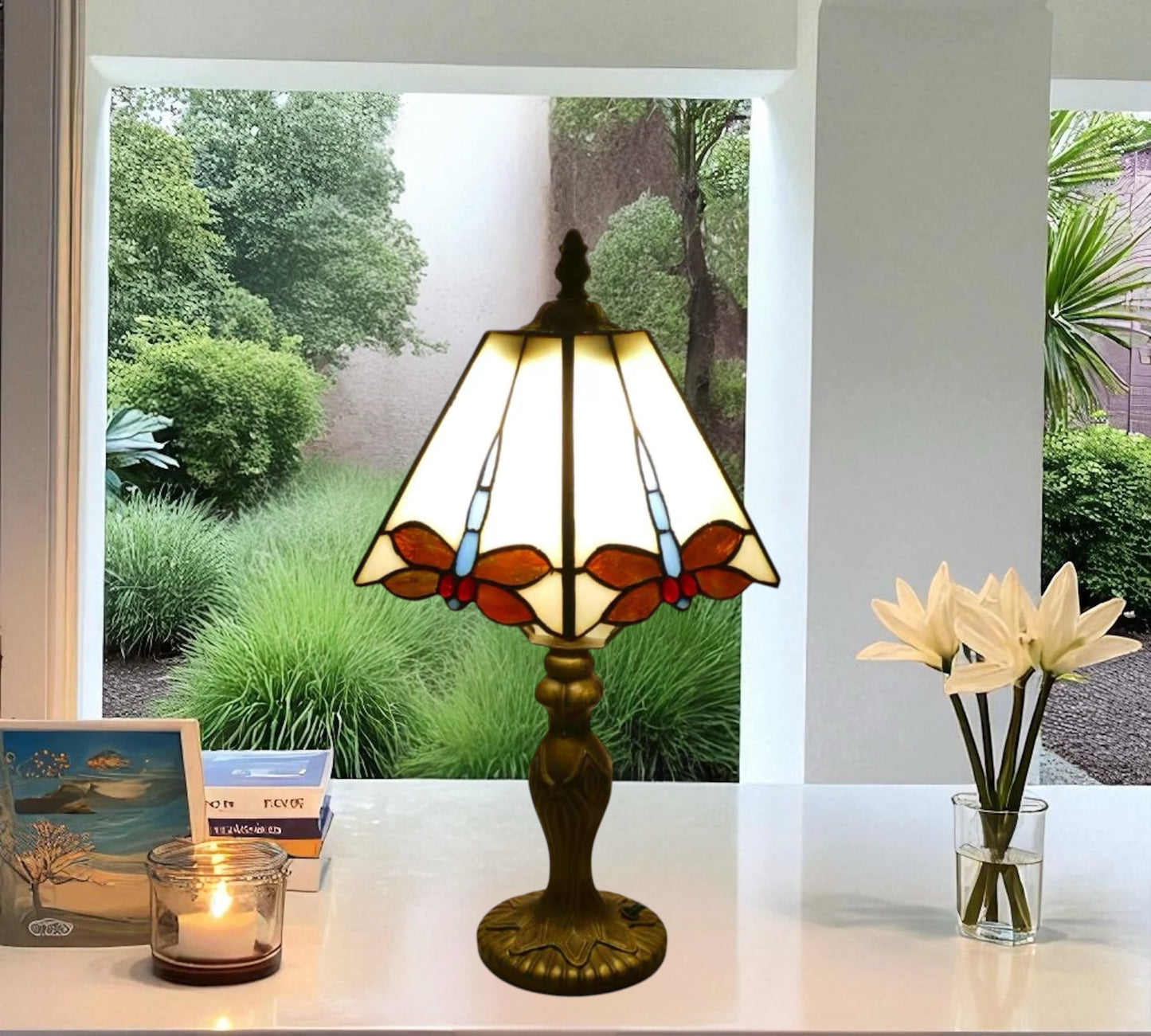 CDH 10" Tiffany Table Lamp with 20cm Shade (26014S)